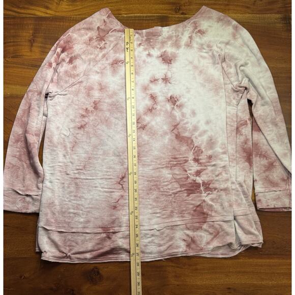 T Party Women’s Plus Size Pink Tie Dye Pullover Sweatshirt Sz 3X - Picture 5 of 5